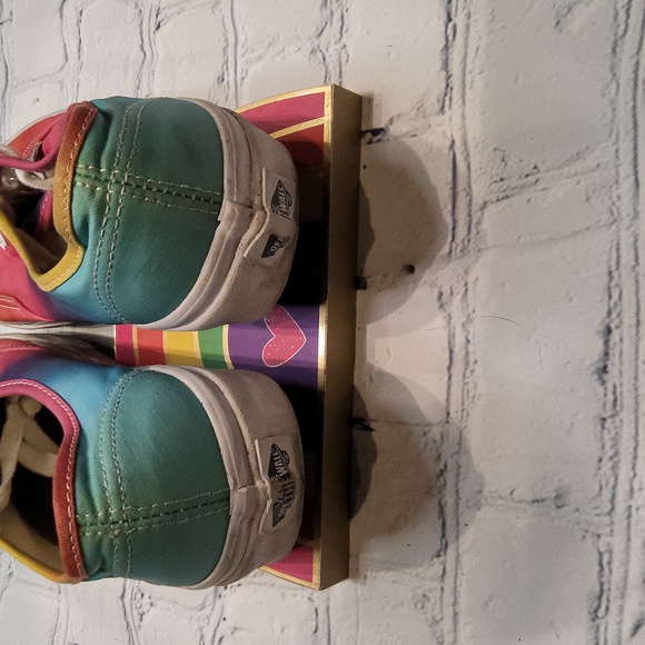 🌈 Rainbow tie dye Vans sneakers skateboard shoes 7 - Picture 3 of 3
